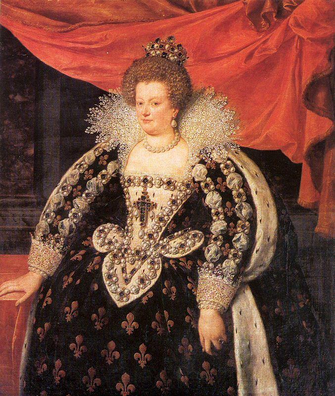 POURBUS, Frans the Younger Marie de Mdicis, Queen of France Spain oil painting art